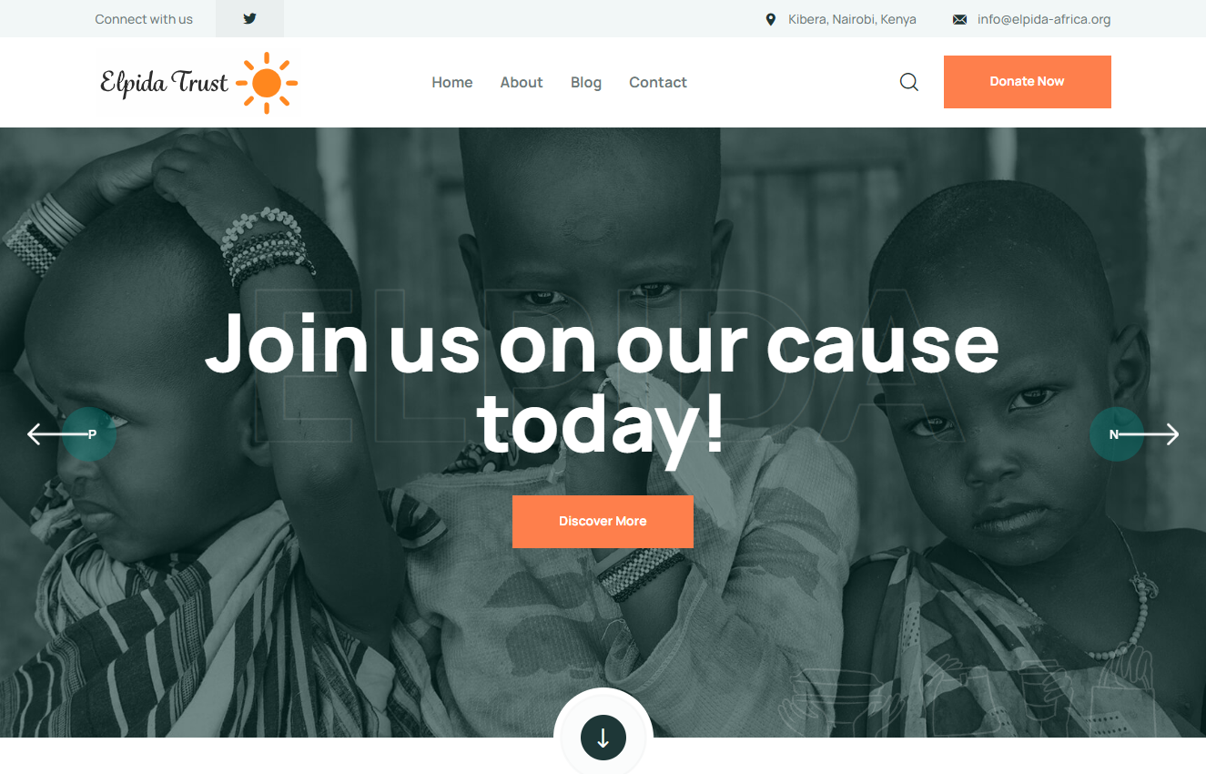 Elpida Africa Website Development